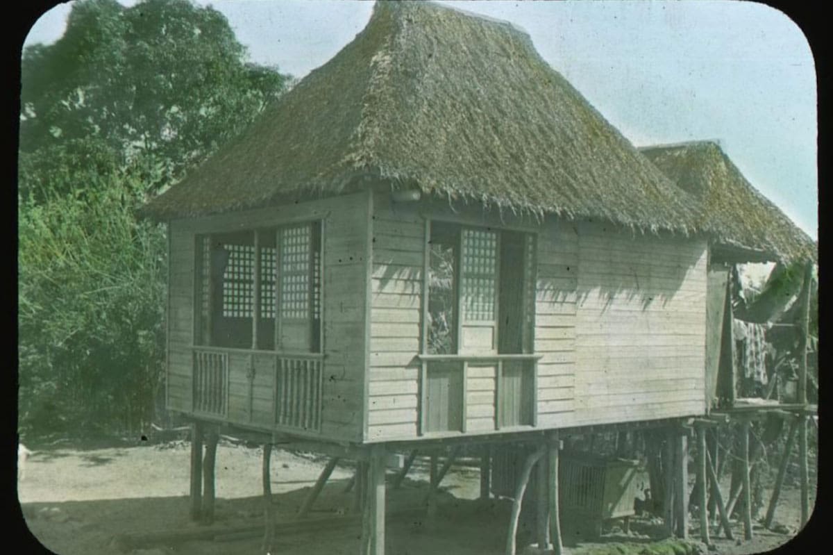 A house on stilts